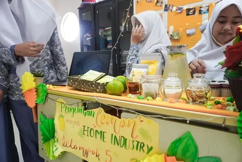 Stan proyek home industry buatan murid SMP di Expo Day
